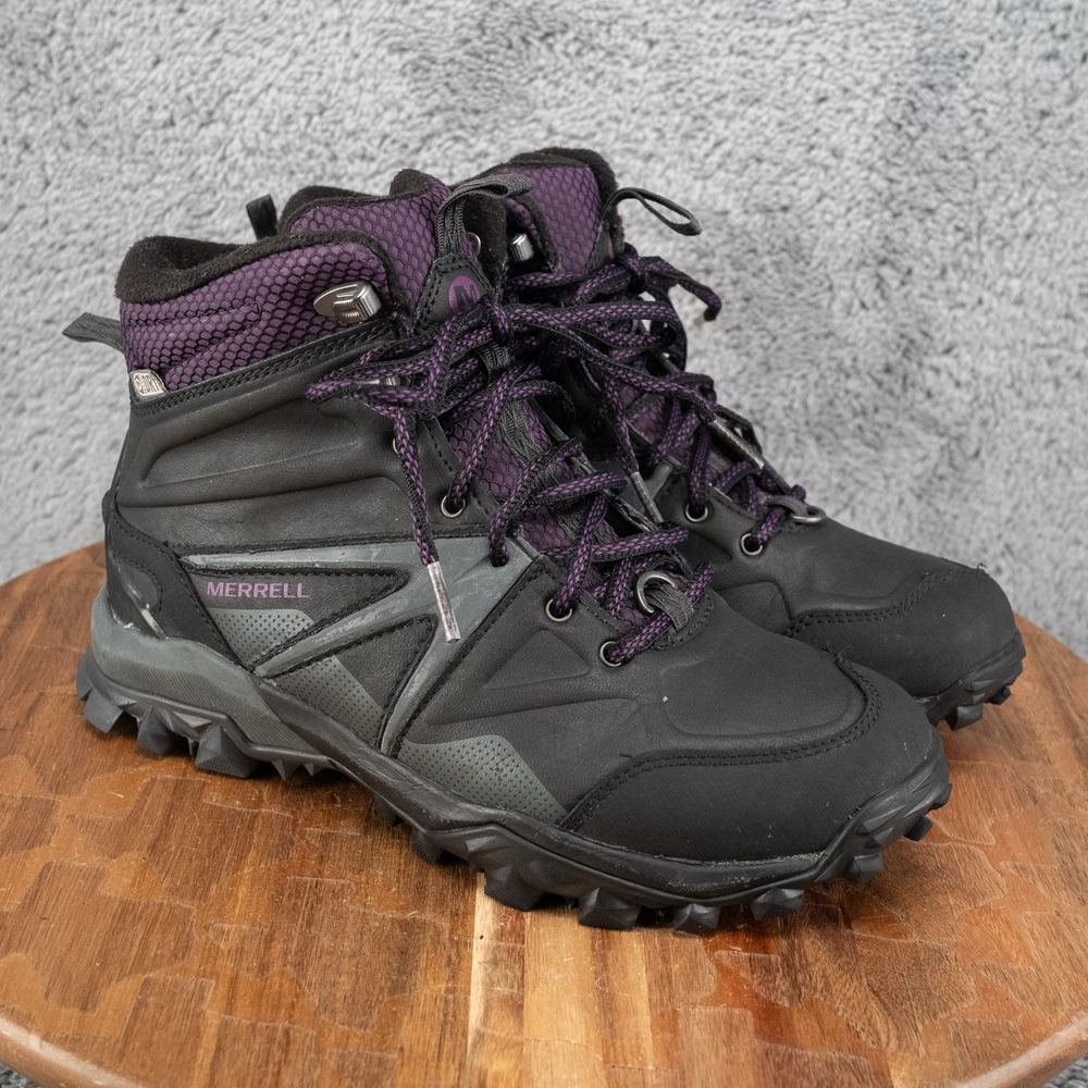 Women's 6 Merrell Capra Glacial Ice Mid Winter Hiking Boots Shoes Waterproof